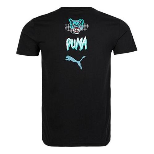 Тениска Puma Graphic T-Shirt With Puma Logo Print Черно | 596037-51, 0