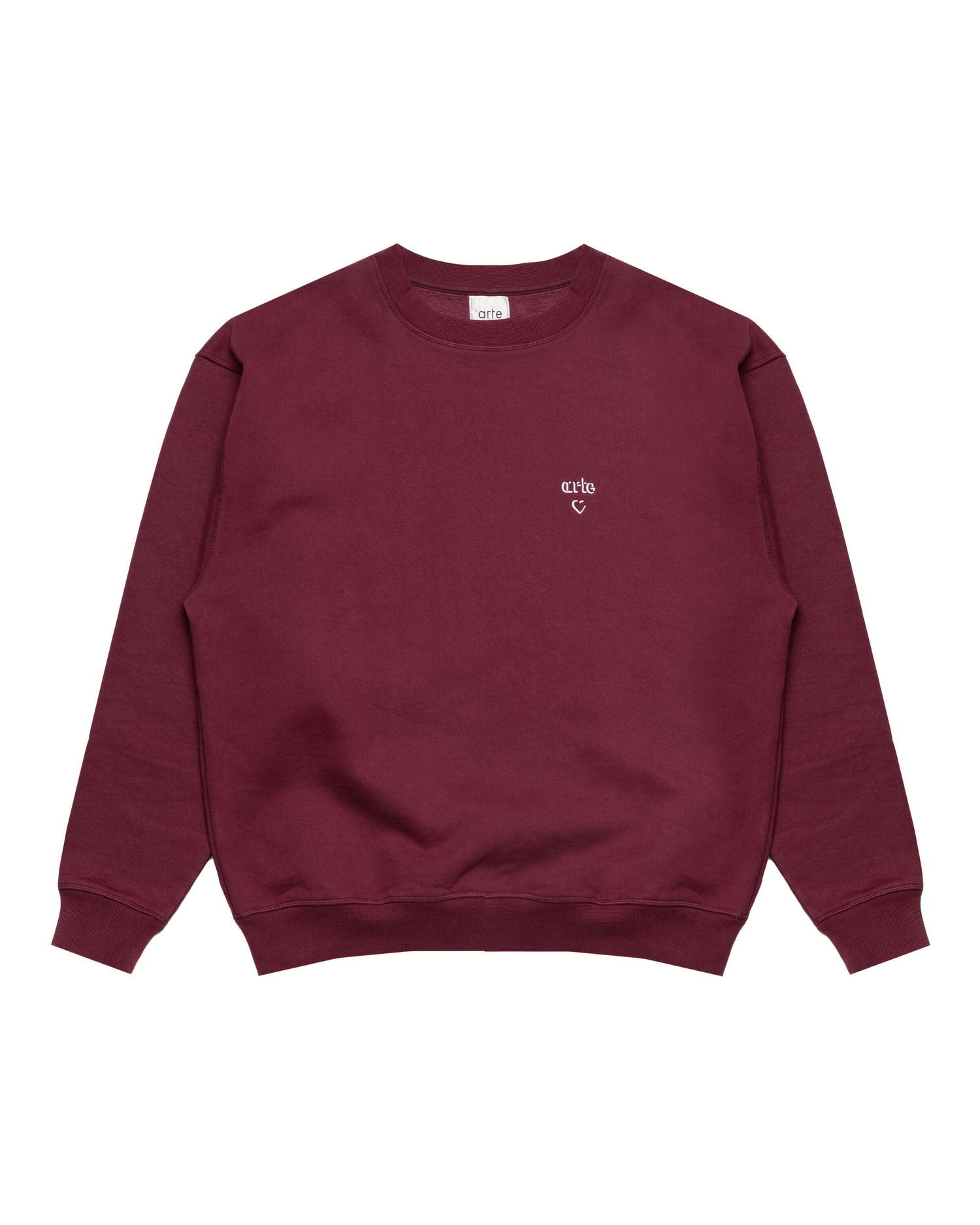 Суитчър Arte Antwerp Arte Antwerp Heart Crewneck Sweatshirt Бургунди | AW25-110C-BOR, 0