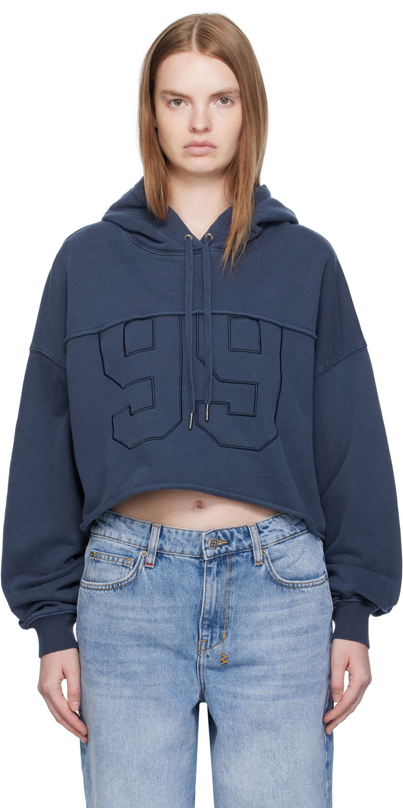 Суитчър Ksubi Ksubi Oh G Cropped Hoodie Синьо | WFA25FL004