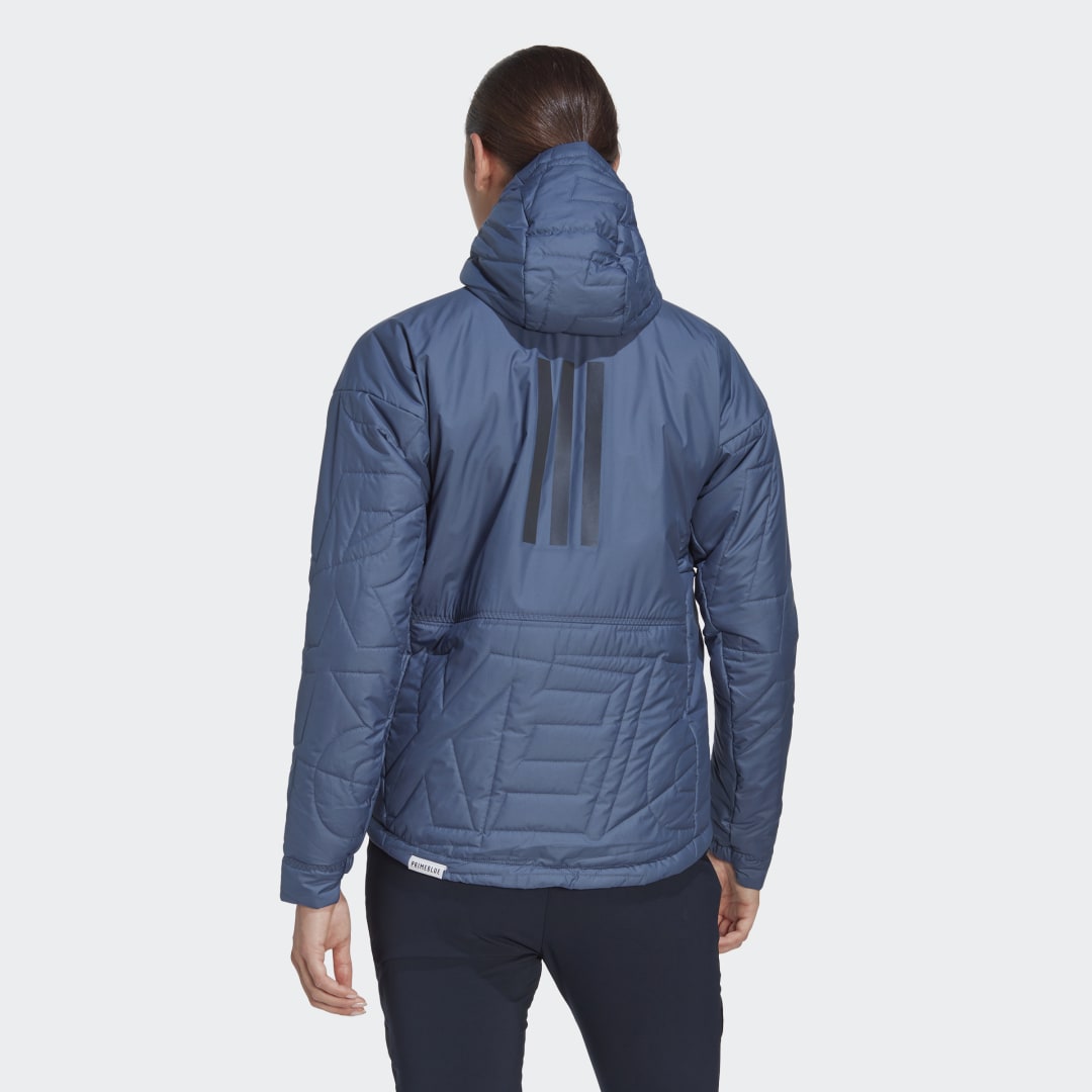 Яке adidas Performance Terrex MYSHELTER PrimaLoft Hooded Padded Jacket Тъмно синьо | HH9303, 1