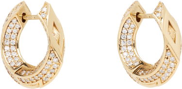 Обеци Burberry Burberry Hollow Pave Earrings Жълто | 8074769, 1
