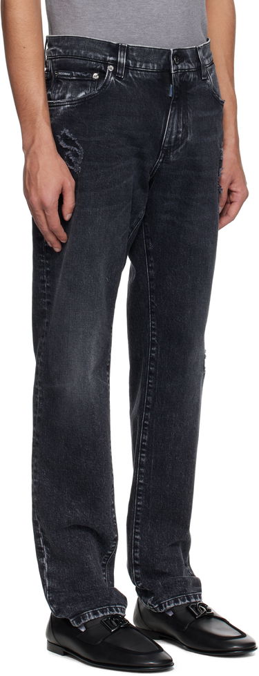 Дънки Dolce & Gabbana Dolce&Gabbana Distressed Jeans Черно | GY07CDG8MI9, 1