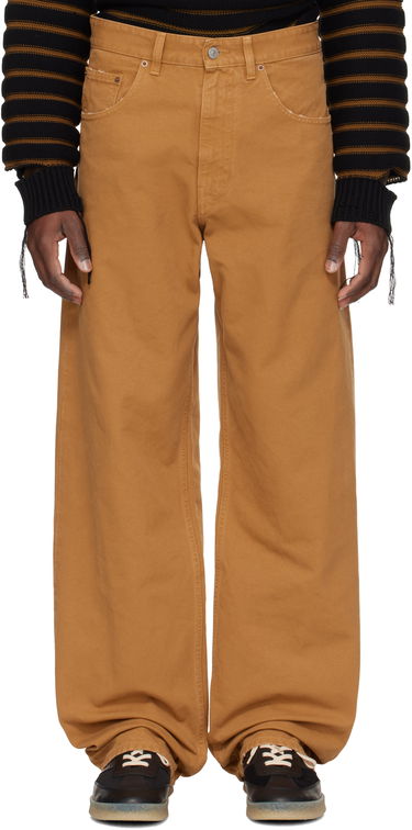 Дънки Maison Margiela MM6 Maison Margiela Canvas Trousers Кафяво | SH0LA0021 M35249, 0
