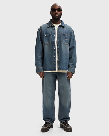 Риза Dickies Long Sleeve Denim Mechanic Shirt Синьо | DK0A87PXL231, 2