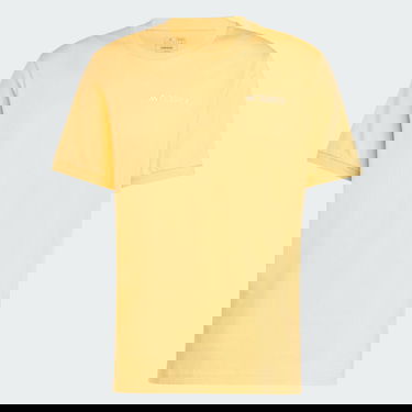 Тениска adidas Performance Terrex Short Sleeve Logo T-Shirt Жълто | IN4616, 3