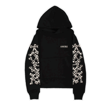 Суитчър AMIRI Checkered Bones Hoodie Черно | AW22MJG020 001 BLAC, 0