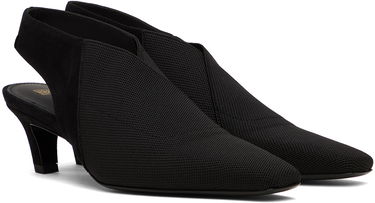 Кецове и обувки TOTEME 'The Mid Heel Elastic Slingback' Heels Черно | 242-WAS1419-FB0152, 3