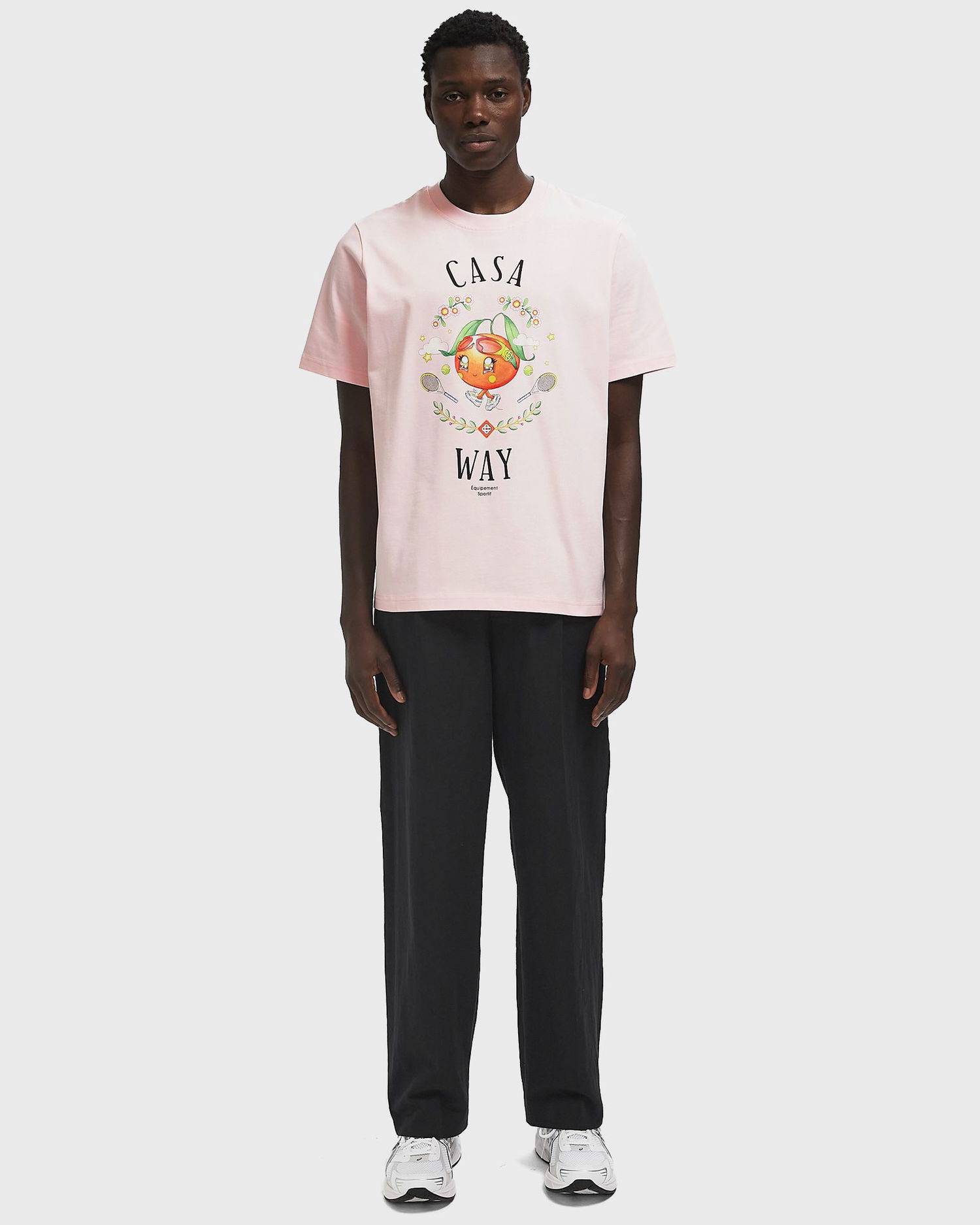 Тениска Casablanca Casa Way Orange Mascot Graphic T-Shirt Розово | M-AW25-JTS-001-09, 1