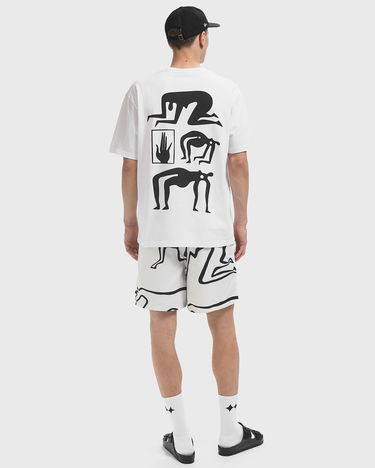 Тениска By Parra Parra Yoga Discounts T-Shirt Бяло | 53405, 1
