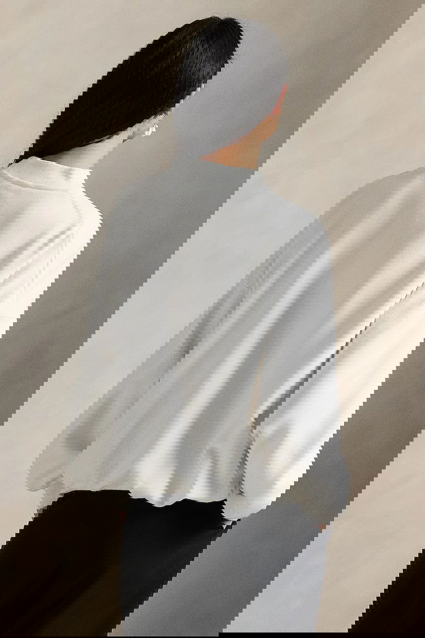 Суитчър Polo by Ralph Lauren Polo Ralph Lauren Printed Oversized Sweatshirt Бяло | 211978147, 1