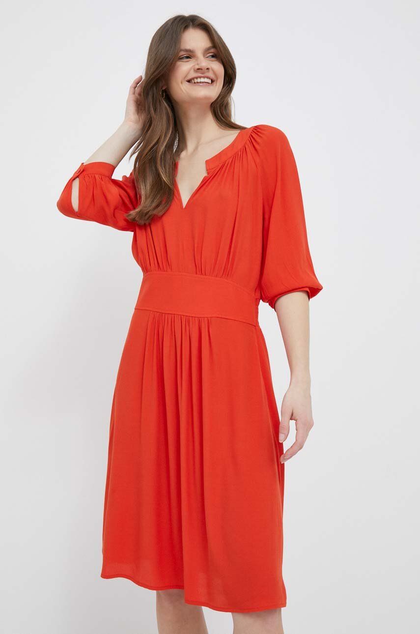 Pокля United Colors of Benetton Dress Червено | 43A0DV02Y.3T5, 0