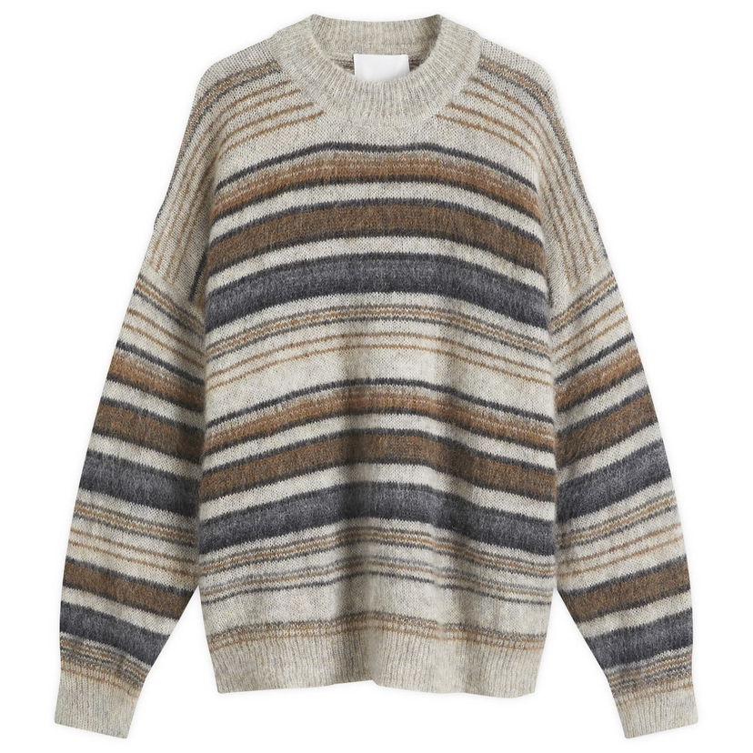 Пуловер ISABEL MARANT Drussellh Striped Crew Knit Sweater Бежово | 25PPU0062HA-C1L09H-50CM