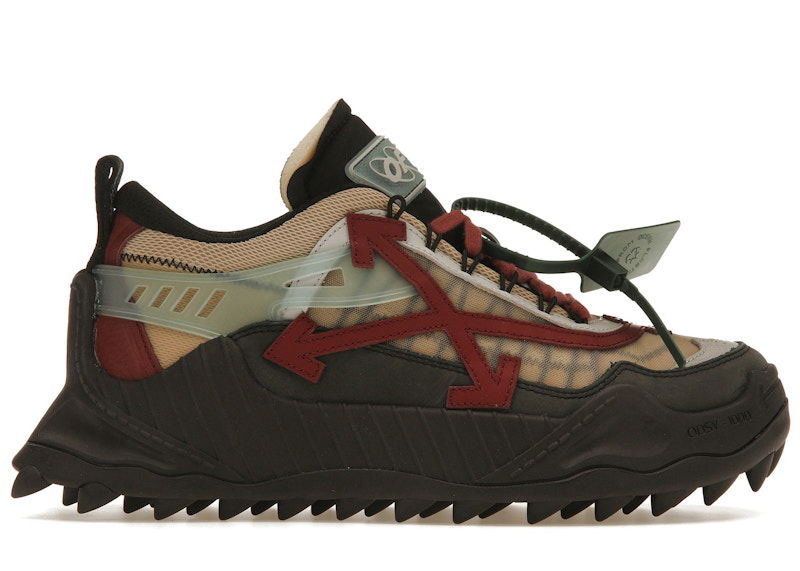 Кецове и обувки Off-White Odsy-1000 Black Burgundy Бургунди | OMIA139S23FAB0011027, 0