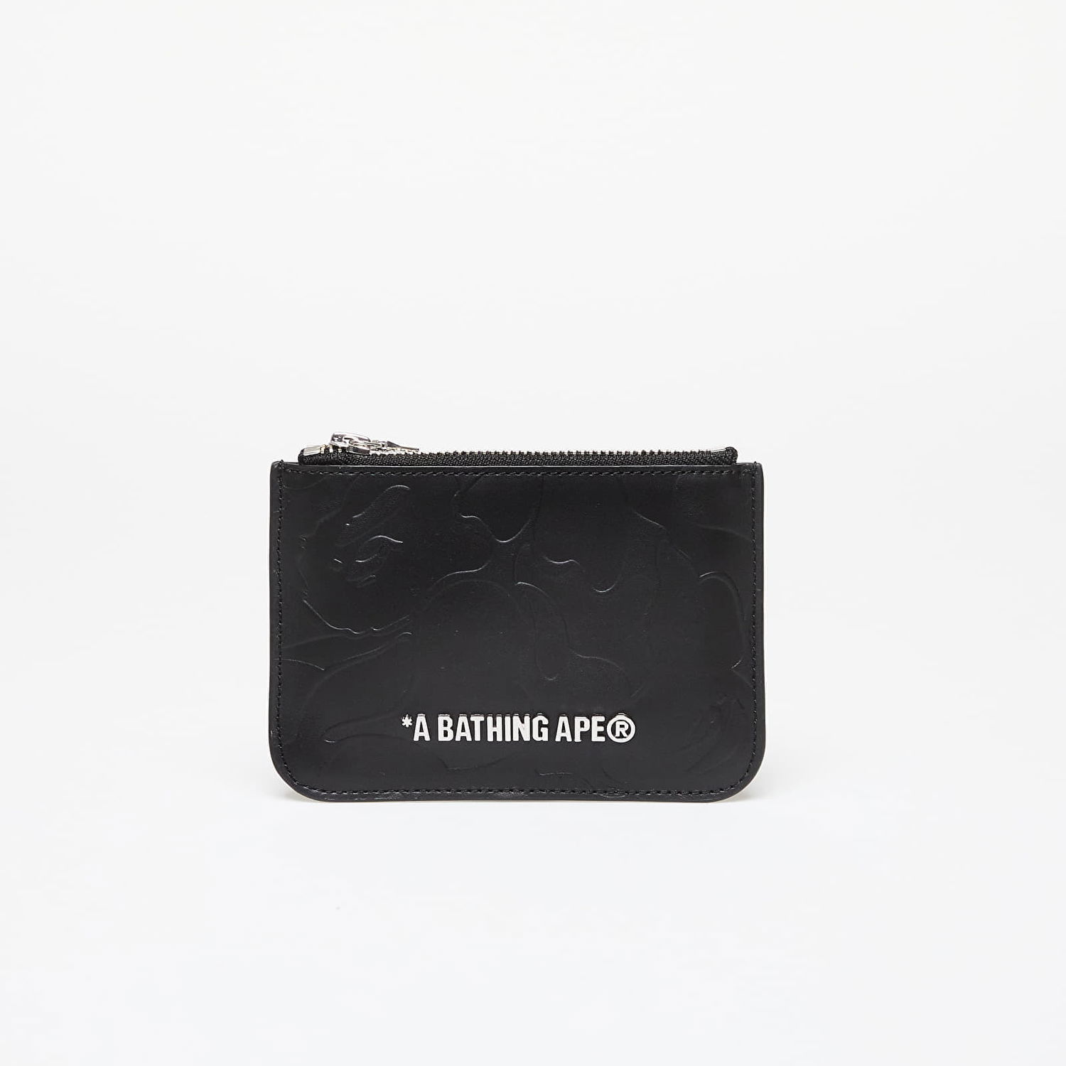 Портфейл BAPE A BATHING APE Solid Camo Leather Pouch Wallet Black Universal Черно | 001SGK201316M BLK, 0