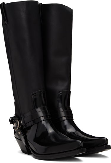 Облекло Versace Versace Texano Knee-High Boots Черно | 1016746_1A12155_1B00I, 3