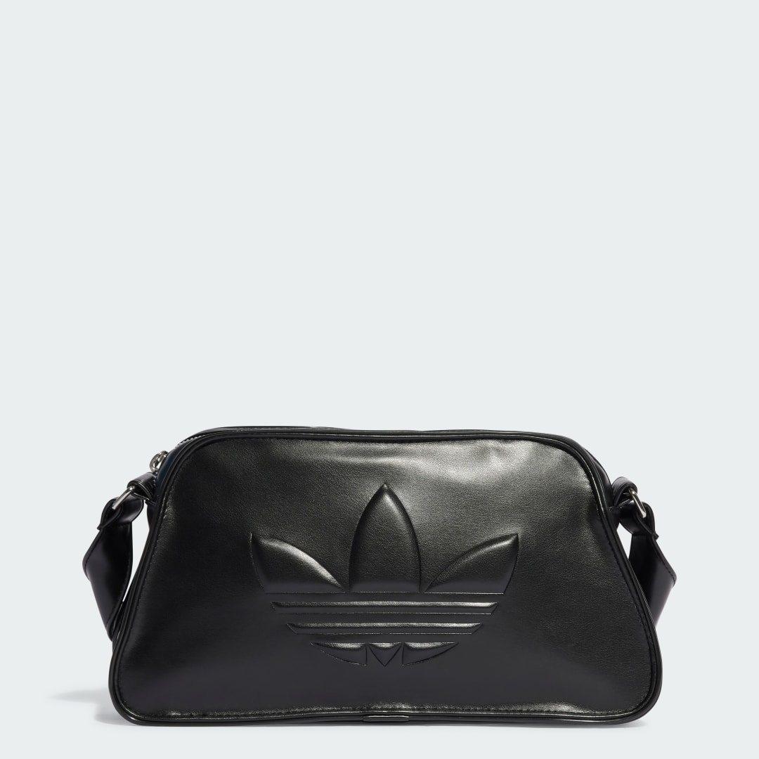 Чанта през рамо adidas Originals Polyurethane Embossed Trefoil Bag Черно | IT7380, 1