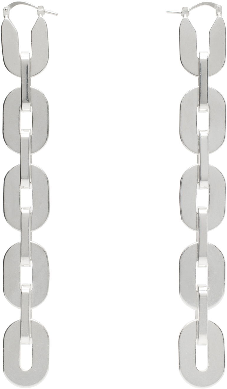 Обеци Jil Sander Chain Earrings Сиво | J11VG0078_P4877