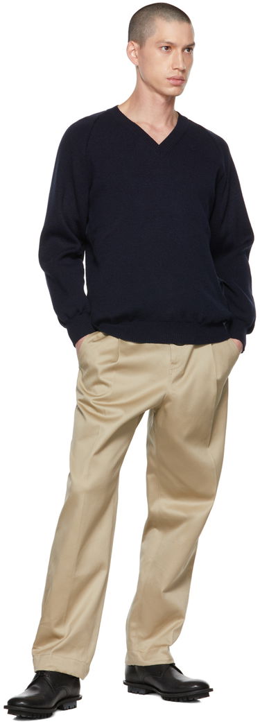 Пуловер Comme des Garçons Lochaven of Scotland Edition V-Neck Sweater Тъмно синьо | DH-N505-051, 3