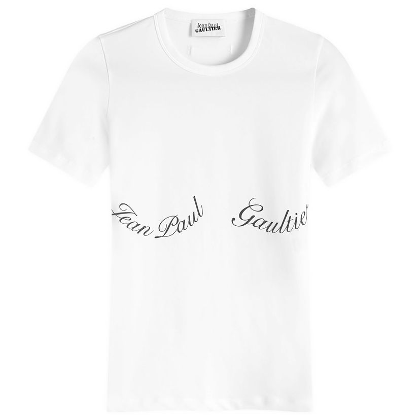 Тениска Jean Paul Gaultier Logo T-Shirt Бяло | 2430FTS082IJ0560100