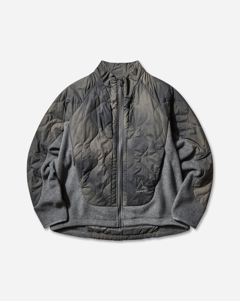 Яке ROA Quilted Fleece Jacket Сиво | 5745241538 20
