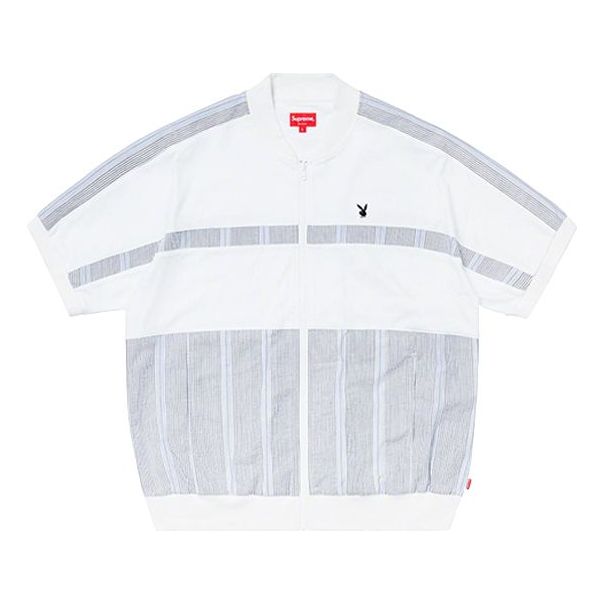 Поло тениска Supreme Playboy Zip Up Top Бяло | SUP-SS19-10088, 0
