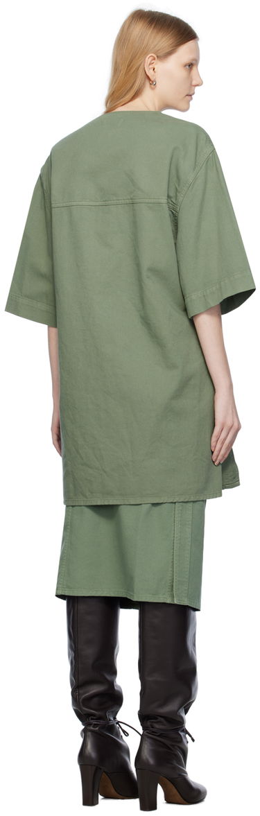 Pокля LEMAIRE Boxy Denim Midi Dress Зелено | TO1129 LD1002, 2