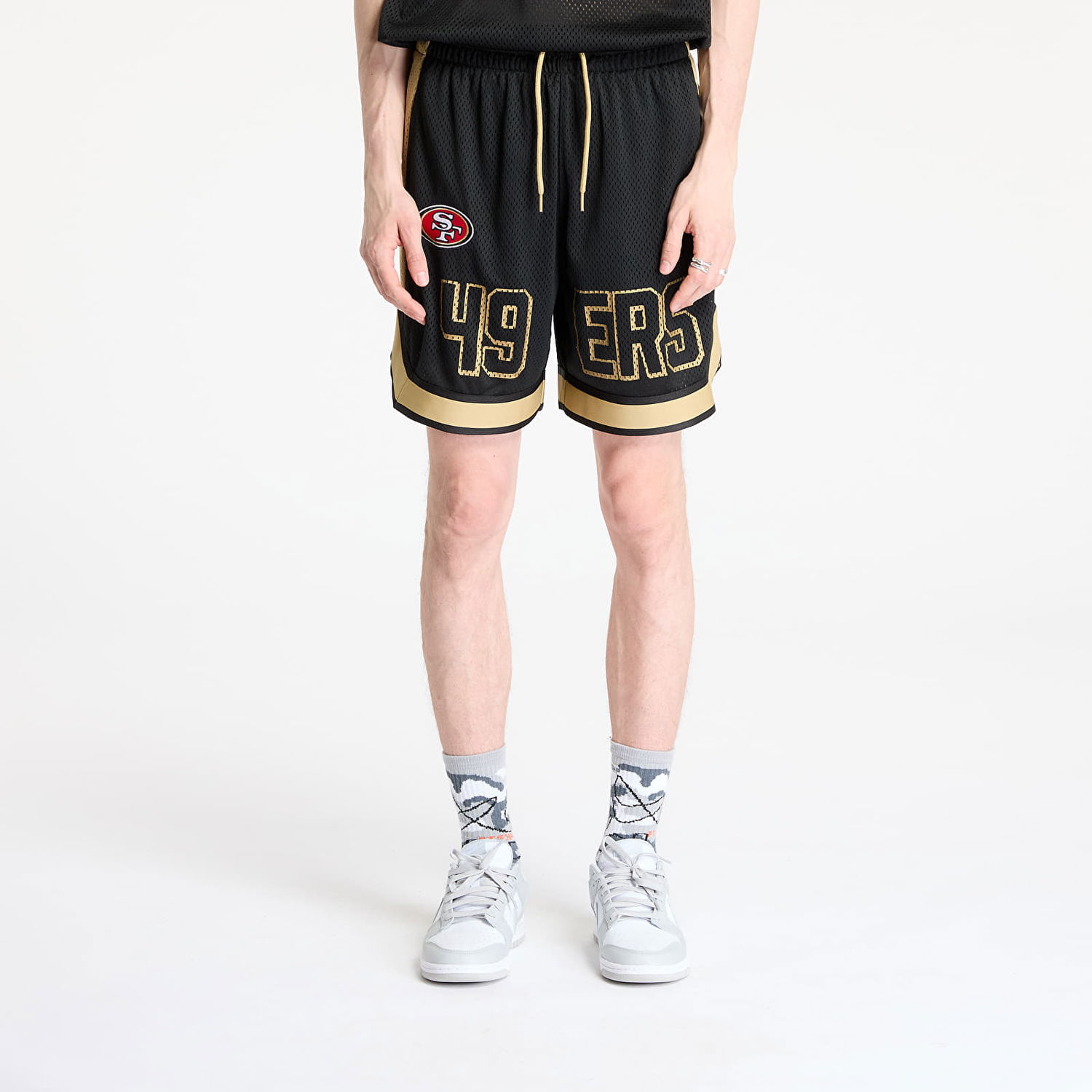 Къси панталони New Era New Era NFL 49ers Graphic Shorts Черно | 60596398, 0
