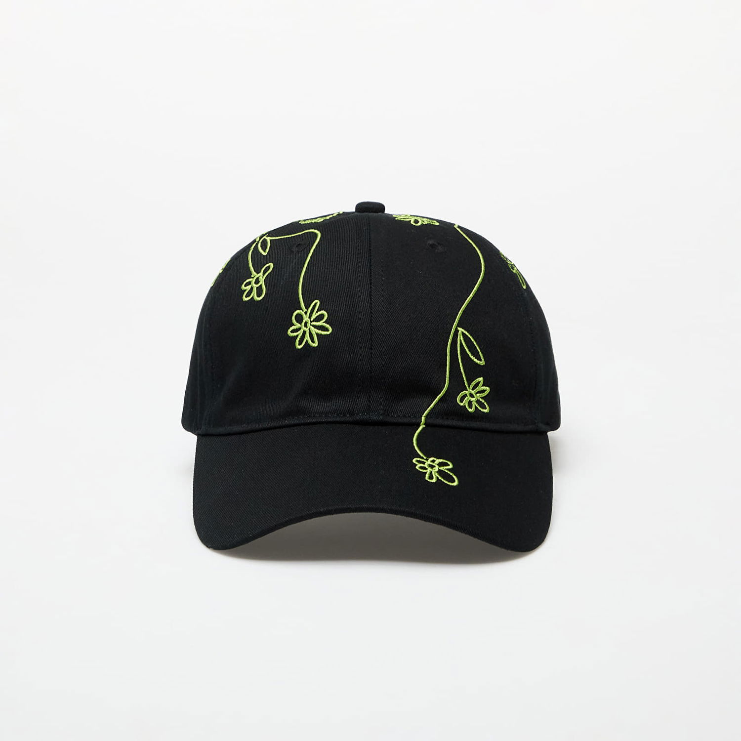 Шапка с козирка Footshop Black Baseball Cap with Flower Embroidery Черно | FTSHP_397, 0