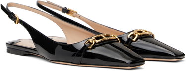 Аксесоари Tom Ford Tom Ford Whitney Patent Leather Slingback Ballerinas Черно | W3556-LCL072G, 3