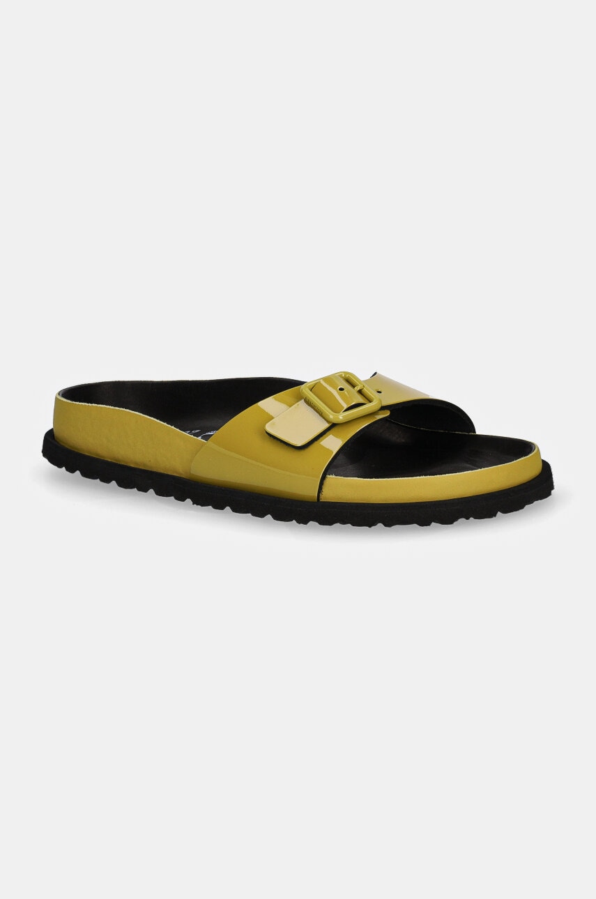 Кецове и обувки Birkenstock Birkenstock 1774 Madrid Shiny Patent Leather Slides Жълто | 1028698, 0