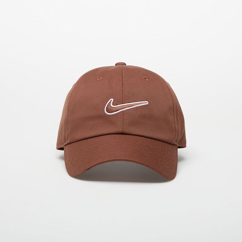 Шапка с козирка Nike Nike Club Unstructured Swoosh Cap Кафяво | FB5369-265