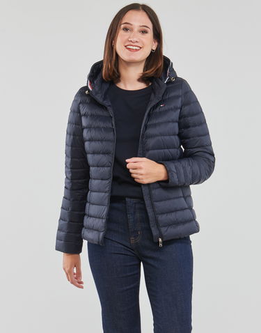 Пухо яке Tommy Hilfiger CHEVRON SORONA TEDDY LINED MAXI PUFFER JACKET Тъмно синьо | WW0WW34299-DW5-NOOS, 1