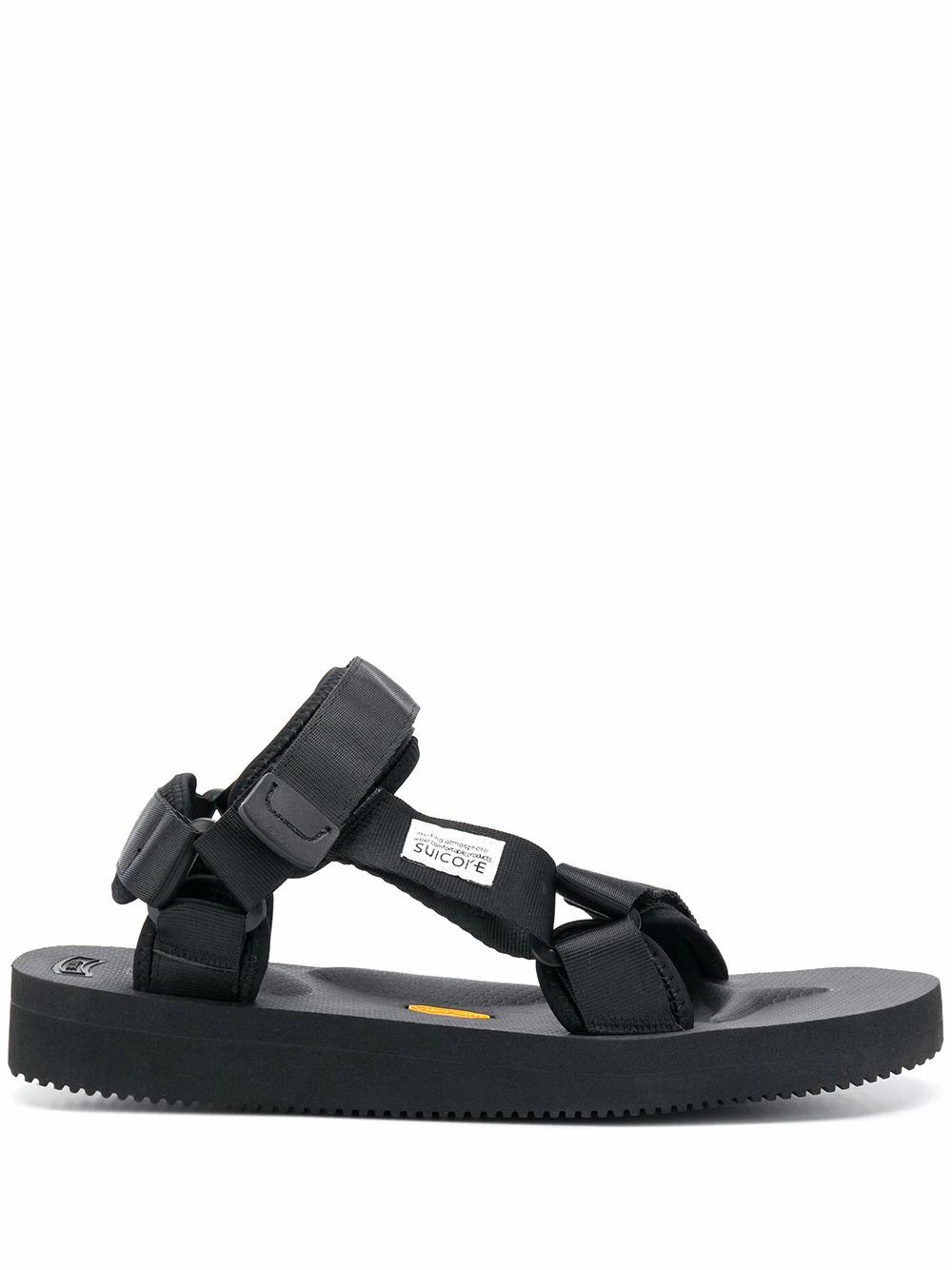 Кецове и обувки SUICOKE Black Rubber Sandals Черно | OG022V2001, 0
