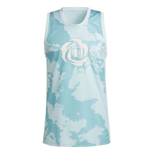Потник adidas Originals Derrick Rose Retro Basketball Jersey Синьо | GV4697
