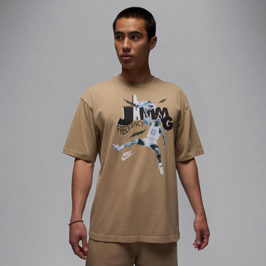 Тениска Jordan Jordan Brand Jamming Frequency T-Shirt Бежово | HJ2929-240, 1