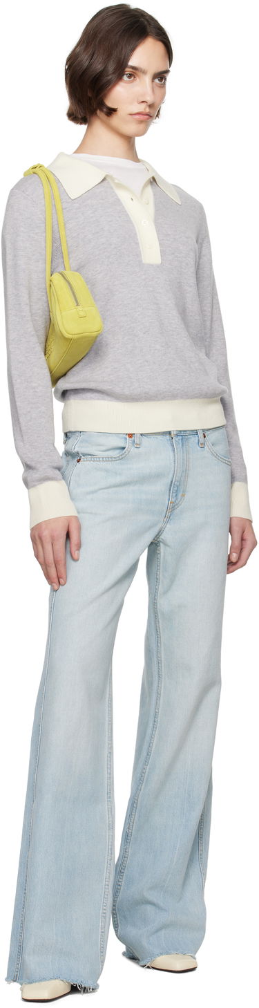 Пуловер RE/DONE Re/Done Color Block Polo Сиво | 793-10WCLBPOL, 3