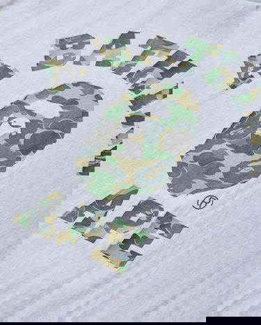 Тениска BAPE ABC Camo College T-Shirt Бяло | 1L80110005 WHXGR, 3