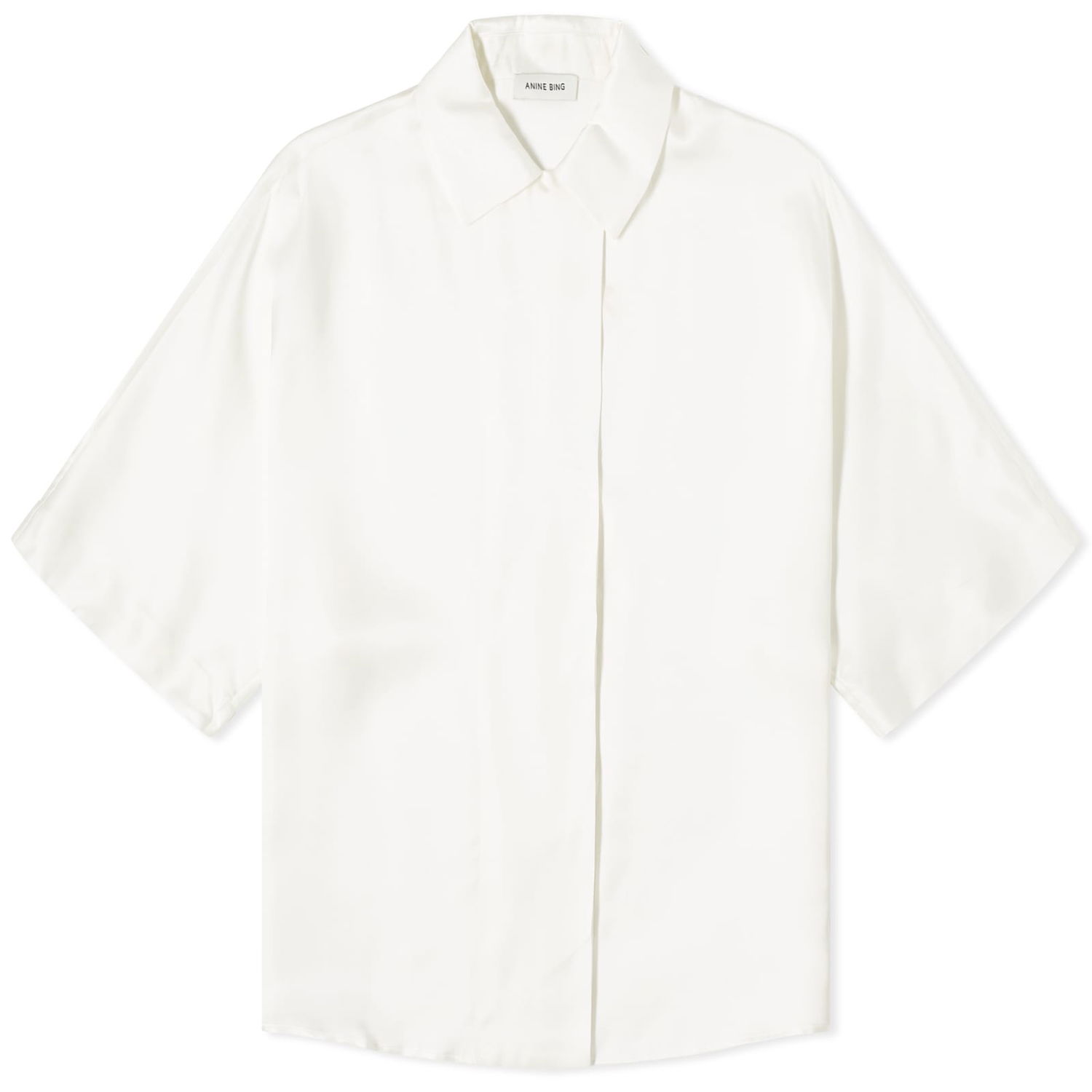 Риза Anine Bing Julia Ivory Shirt Large Бяло | A-07-5828-150A, 1