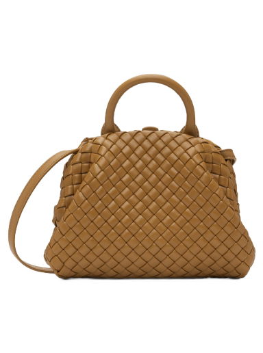 Дамска чанта Bottega Veneta Mini Top Handle Bag Бежово | 709465 V01D1