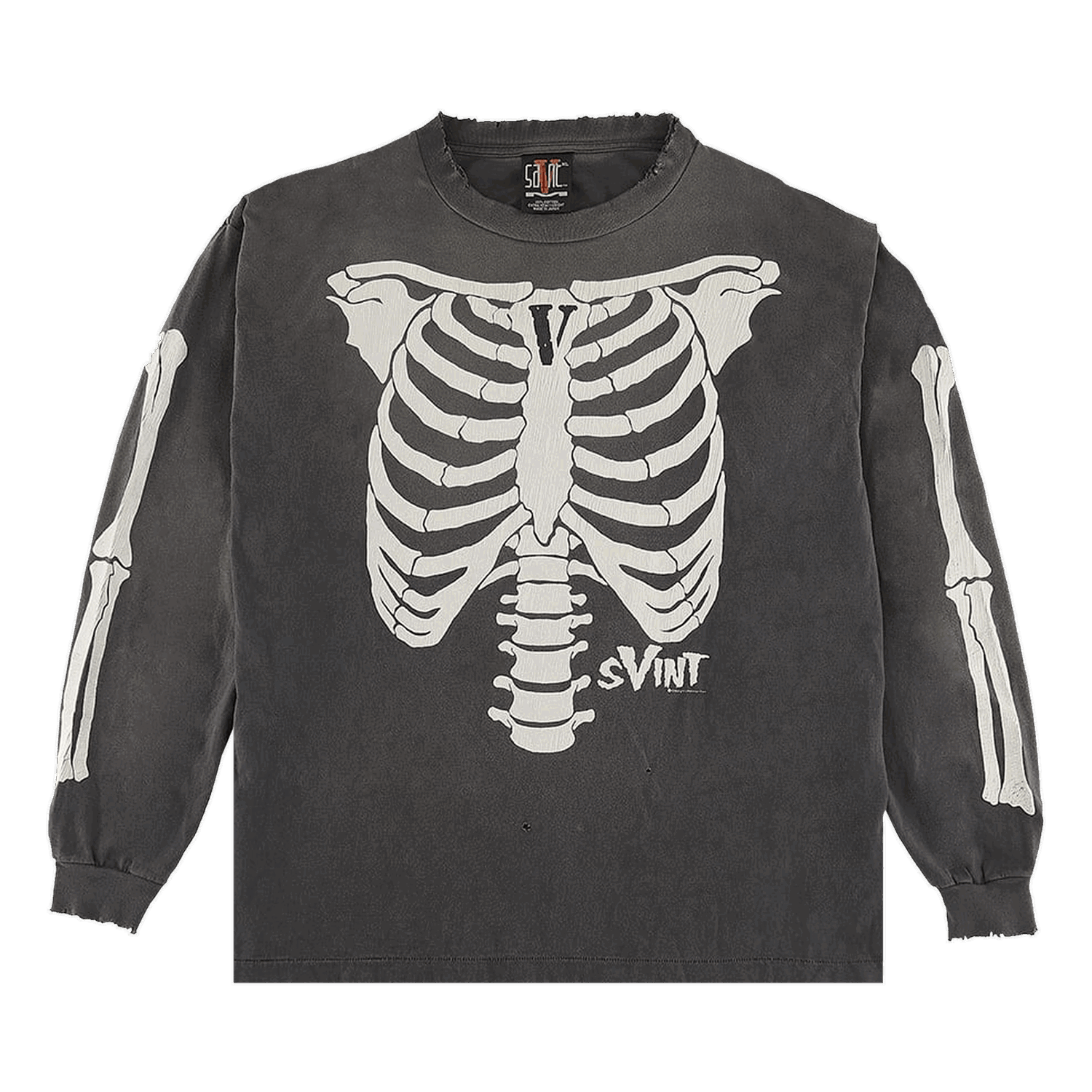 Тениска Saint Michael x Vlone Bone Tee Черно | SM A22 0000 078, 0