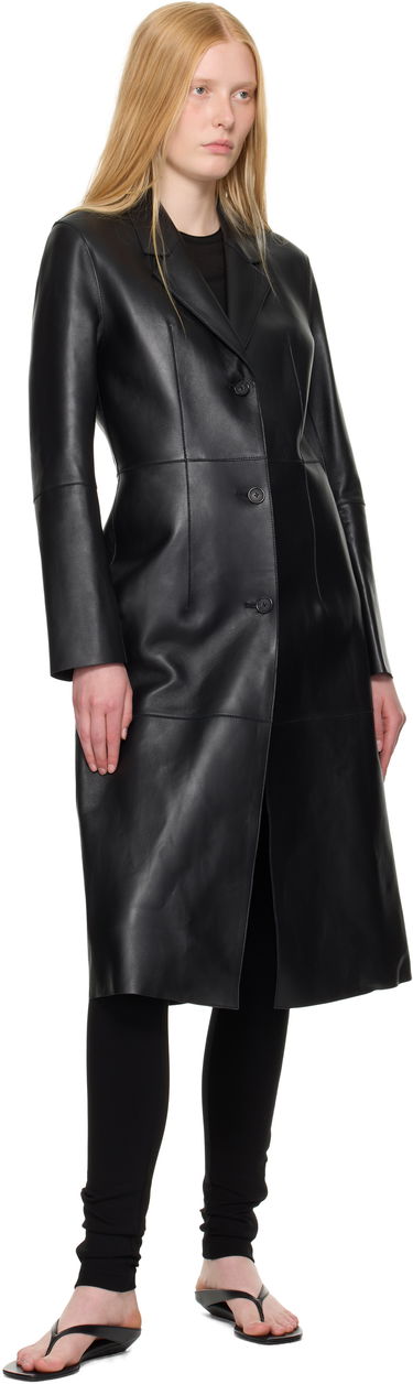 Палта TOTEME TOTEME Slim Leather Coat Черно | 252-WRO0191-LE0056, 3