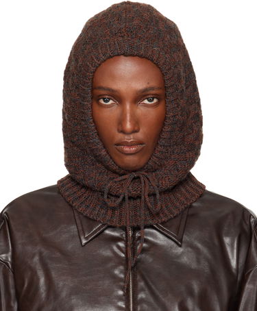 Шапка Maison Margiela MM6 Maison Margiela Wool Blend Knit Hood Кафяво | SH2TB0005 M13174, 0