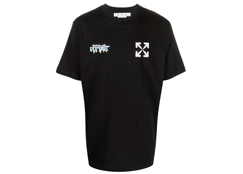 Тениска Off-White 90's Liquid Slim T-Shirt Black Черно | OMAA027S22JER0151001, 0