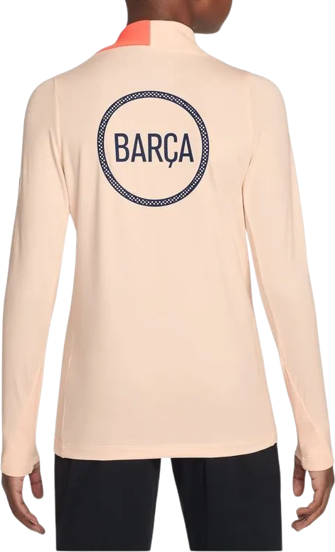Тениска Nike FC Barcelona Dri-FIT Strike Soccer Drill Top Бежово | hm4154-808, 1