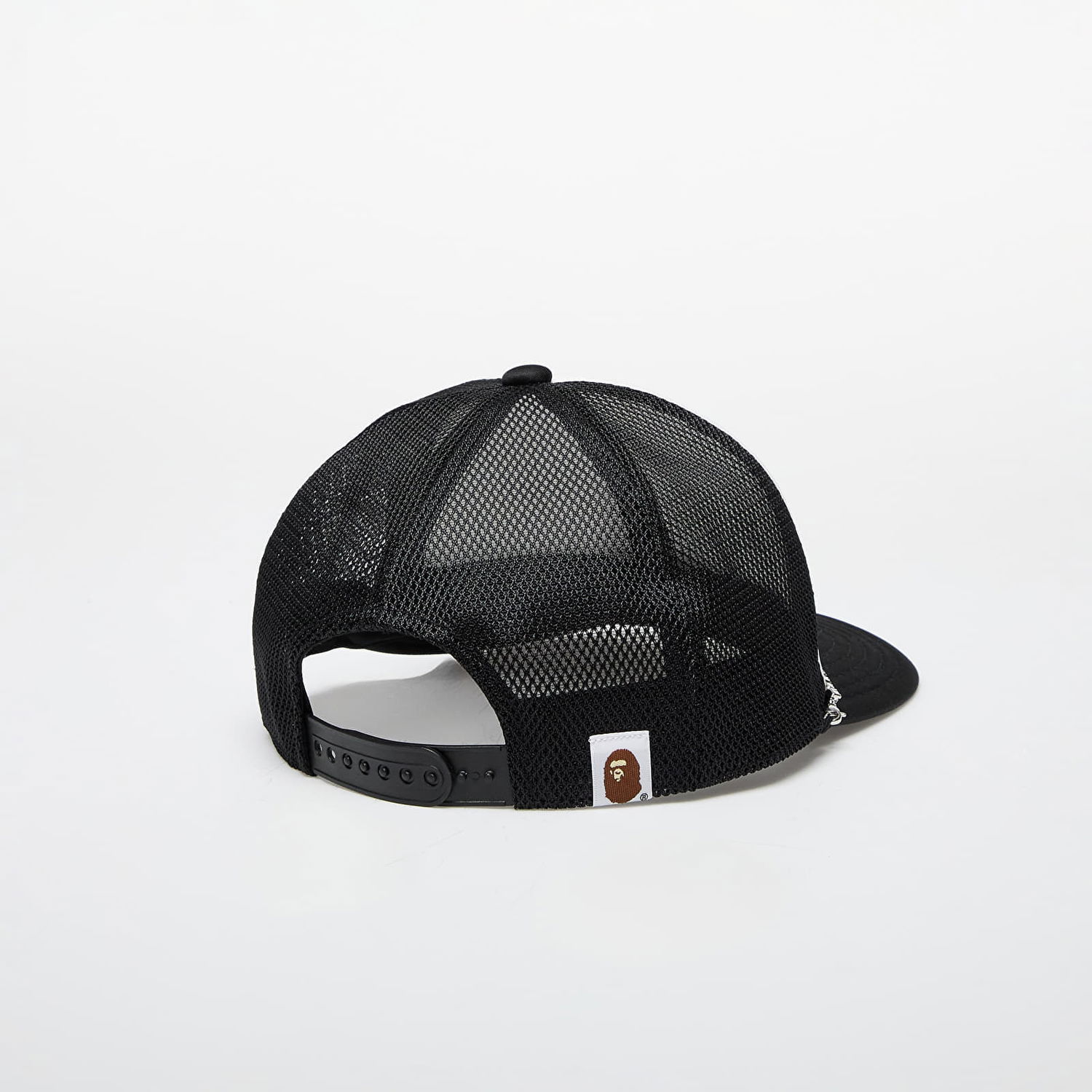 Шапка с козирка BAPE SWAROVSKI x Rhinestone Ape Head Mesh Cap M Black Черно | 001CPK801010M BLK, 1