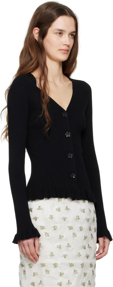 Пуловер Cecilie Bahnsen Cecilie Bahnsen Cassia Knitted Peplum Cardigan Черно | 4.24KNI52007 CASSIA CARDIGAN, 1