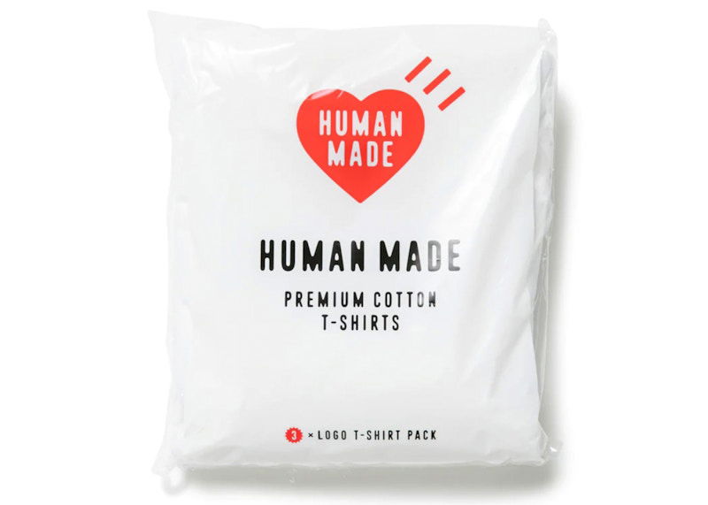 Тениска Human Made 3 Pack Premium Cotton T-Shirt Бяло | HM24CS001/HM25CS042