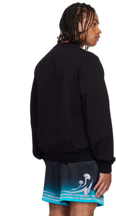 Суитчър Casablanca Casablanca Manga Tennis Ball Sweatshirt Черно | M-AW25-JTP-293-02, 2
