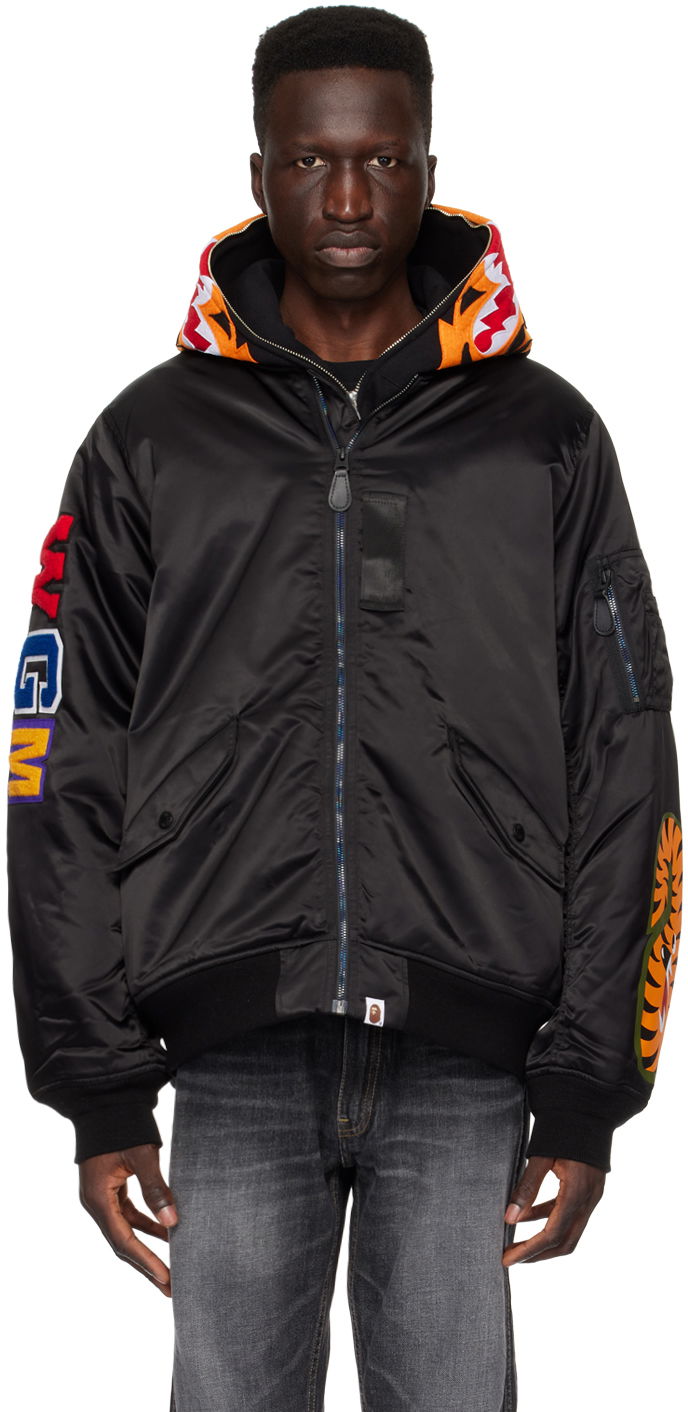 Яке бомбър BAPE Shark MA-1 Bomber Jacket Черно | 001HJK301001M, 0