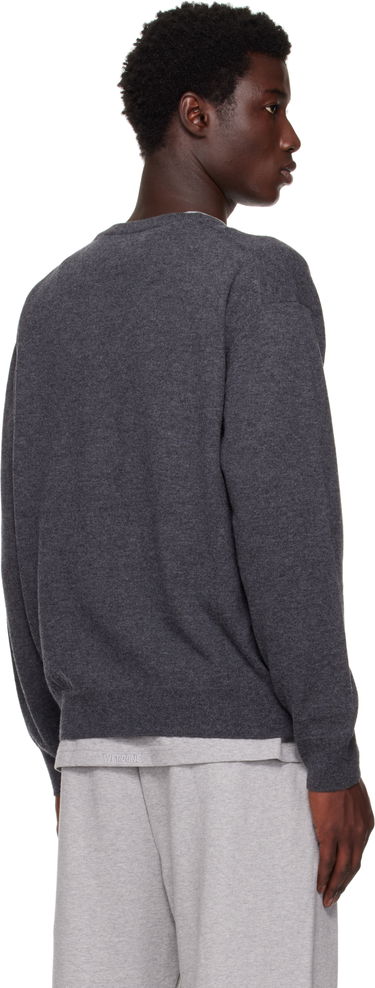 Пуловер We11done We11done Knit Logo Pullover Sweater Сиво | WD-KO2-25-651-U-GY, 2